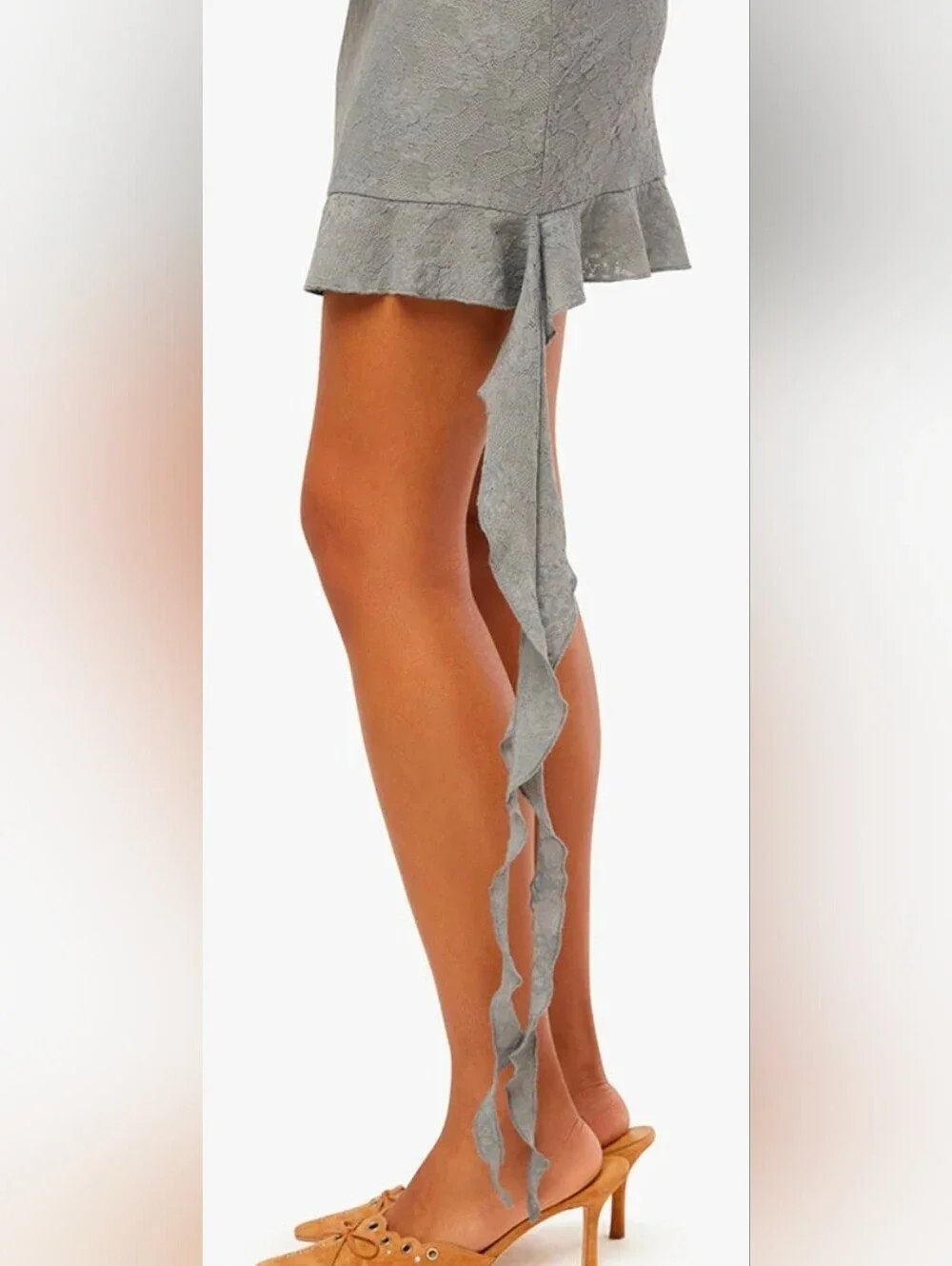 WeWoreWhat Lace Ruffle Mini Dress - Picture 5 of 7
